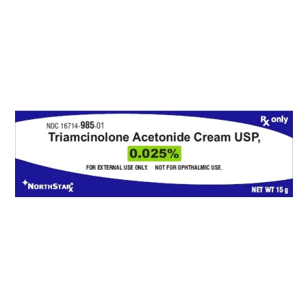 NorthStar Rx  16714098501 Triamcinolone Acetonide 0.025% Cream Tube 15 Gram