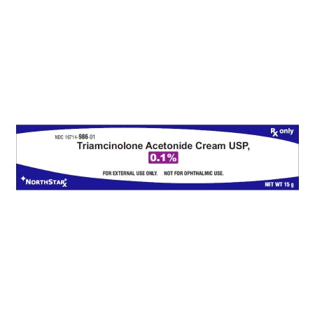 NorthStar Rx  16714098601 Triamcinolone Acetonide 0.1% Cream Tube 15 Gram