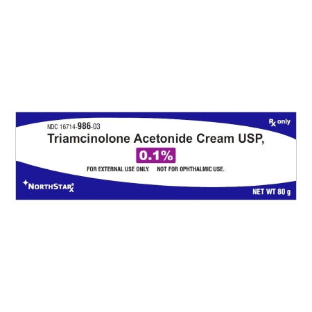 NorthStar Rx  16714098603 Triamcinolone Acetonide 0.1% Cream Tube 80 Gram