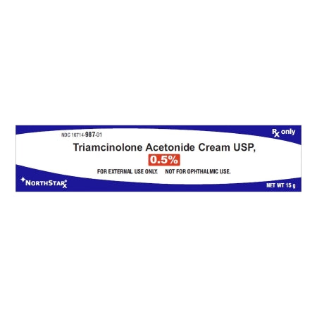 NorthStar Rx  16714098701 Triamcinolone Acetonide 0.5% Cream Tube 15 Gram