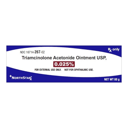 NorthStar Rx  16714026702 Triamcinolone Acetonide 0.02% Ointment Tube 80 Gram