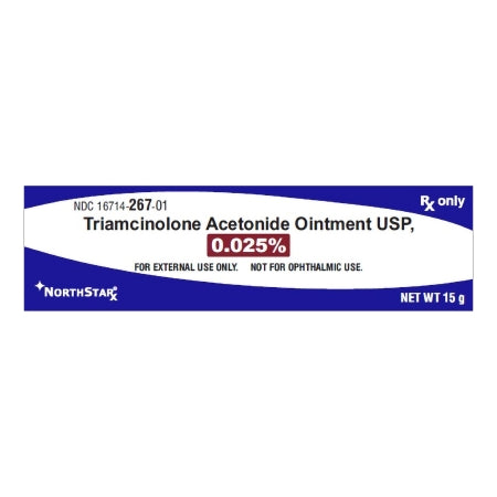 NorthStar Rx  16714026701 Triamcinolone Acetonide 0.025% Ointment Tube 15 Gram