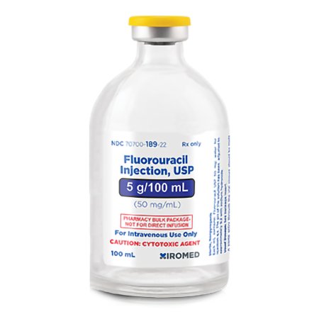 Xiromed LLC  70700018922 Fluorouracil 50 mg / mL Injection Pharmacy Bulk Vial 100 mL