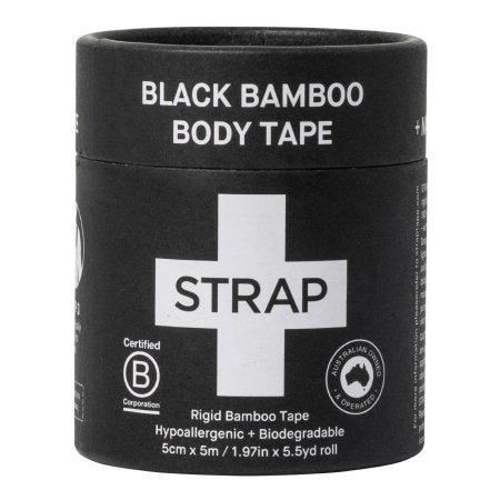 Nutricare USA LLC  STRBLCT Athletic Tape Strap Black 1.97 Inch X 5-1/2 Yard Bamboo Fiber NonSterile