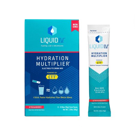 Emerson Healthcare LVHS-0105 Oral Electrolyte Solution Liquid I.V. Hydration Multiplier Strawberry Flavor 0.56 oz. Electrolyte