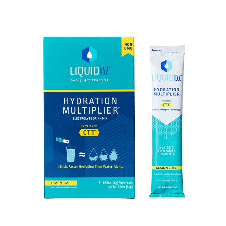 Emerson Healthcare LVM-6001 Oral Electrolyte Solution Liquid I.V. Hydration Multiplier Lemon-Lime Flavor 0.56 oz. Electrolyte