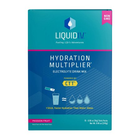 Emerson Healthcare LVM-6002 Oral Electrolyte Solution Liquid I.V. Hydration Multiplier Passion Fruit Flavor 0.56 oz. Electrolyte