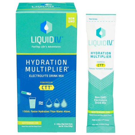 Emerson Healthcare LVM-6012 Oral Electrolyte Solution Liquid I.V. Hydration Multiplier Watermelon Flavor 0.56 oz. Electrolyte