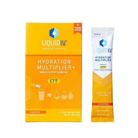 Emerson Healthcare LVM-6014 Oral Electrolyte Solution Liquid I.V. Hydration Multiplier+ Immune Suport Tangerine Flavor 0.56 oz. Electrolyte