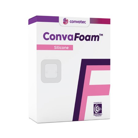 ConvaTec  423536 Foam Dressing ConvaFoam Silicone 8-1/2 X 8-1/2 Inch With Border Film Backing Silicone Adhesive Square Sterile