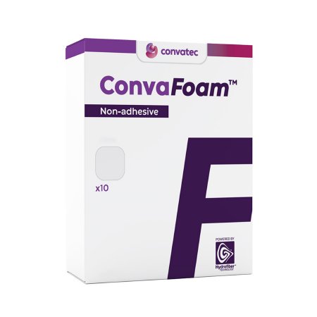 ConvaTec  423355 Foam Dressing ConvaFoam Non-Adhesive 4 X 4 Inch Without Border Film Backing Nonadhesive Square Sterile