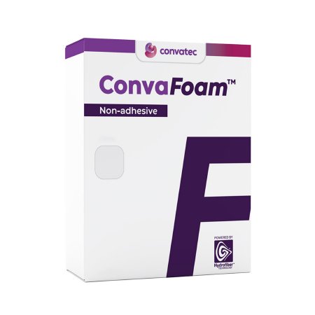 ConvaTec  423357 Foam Dressing ConvaFoam Non-Adhesive 6 X 6 Inch Without Border Film Backing Nonadhesive Square Sterile