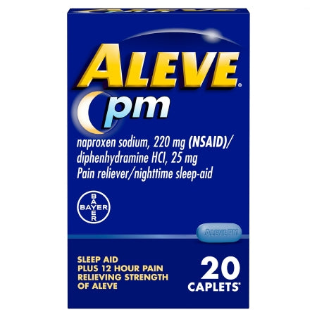 Bayer  00280120020 Night Time Pain Relief Aleve PM 220 mg Strength Naproxen Sodium Capsule