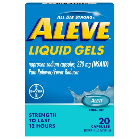 Bayer  00280608020 Pain Relief Aleve 220 mg Strength Naproxen Sodium Capsule