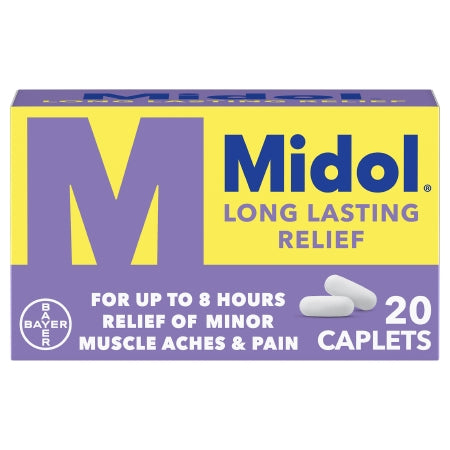 Bayer  31284357122 Cramp Relief Midol 650 mg Strength Capsule 20 per Bottle