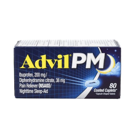 Glaxo Consumer Products  00573016440 Night Time Pain Relief Advil PM 200 mg - 38 mg Strength Ibuprofen Capsule