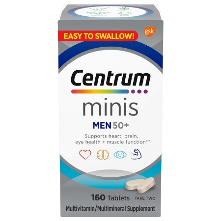 Glaxo Consumer Products  30573478299 Multivitamin Supplement Centrum Men 50+ Tablet 160 per Bottle