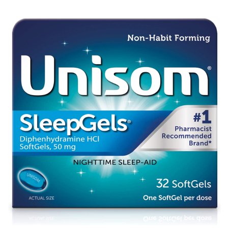 Sanofi  41167000613 Sleep Aid Unisom 32 per Bottle Softgel 50 mg Strength