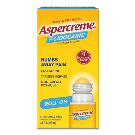 Sanofi  04116705810 Topical Pain Relief Aspercreme 4% Strength Lidocaine Liquid