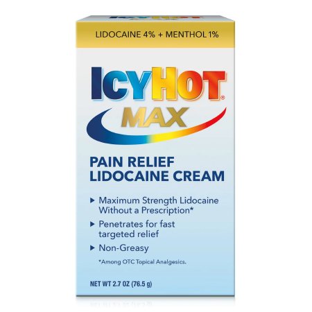 Sanofi  04116717101 Topical Pain Relief Icy Hot Lidocaine Cream 2.7 oz.