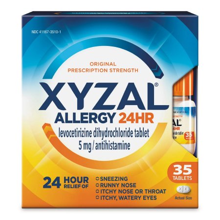 Sanofi  04116735101 Allergy Relief XYZAL Allergy 24HR 5 mg Strength Tablet 35 per Bottle