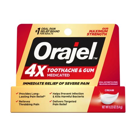 Church and Dwight  10310068233 Oral Pain Relief Orajel 4X Oral Cream