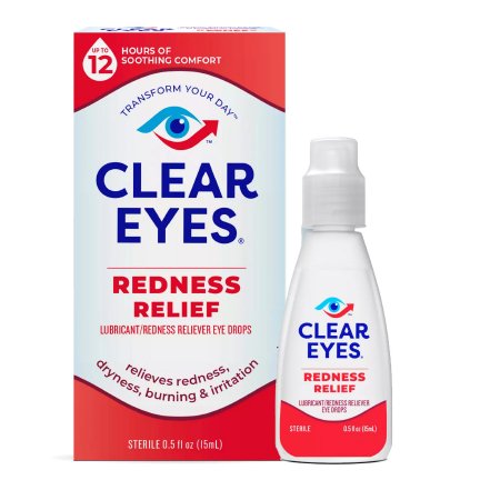 Prestige Medical  67172541501 Eye Lubricant / Redness Relief Clear Eyes Redness Relief 0.5 oz. Eye Drops