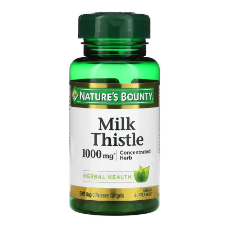 US Nutrition  07431201947 Dietary Supplement Nature's Bounty Milk Thistle 1000 mg Strength Capsule 50 per Bottle