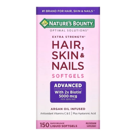 US Nutrition  07431235710 Skin / Hair Supplement Nature's Bounty Softgel 150 per Bottle