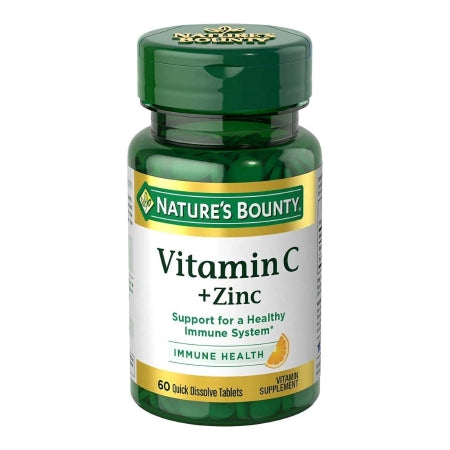 US Nutrition  74312553936 Vitamin C Supplement + Zinc Nature's Bounty Tablet