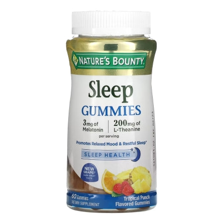 US Nutrition  07431259387 Sleep Aid Nature's Bounty 60 per Bottle Gummy 3 mg Strength