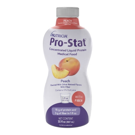 Nutricia North America 188276 Oral Supplement Pro-Stat with Fiber Peach Flavor Liquid 30 oz. Bottle