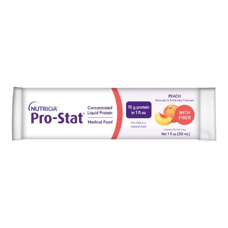 Nutricia North America 188275 Oral Supplement Pro-Stat with Fiber Peach Flavor Liquid 1 oz. Individual Packet