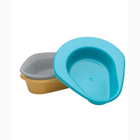 Medegen Medical Products LLC  H112-07 Stackable Bedpan Medegen Turquoise 2.5 Quart / 2366 mL