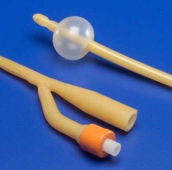 Cardinal  2819- Foley Catheter Ultramer 3-Way Standard Tip 30 cc Balloon 18 Fr. Hydrogel Coated Latex