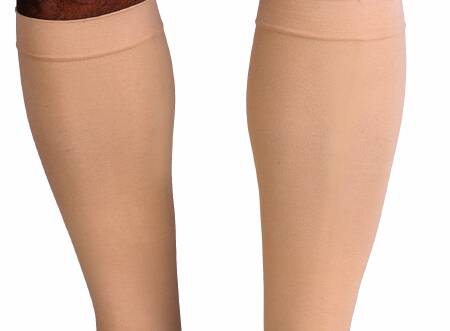 BSN Medical 114622 Compression Stocking JOBST Relief Knee High Large Beige Closed Toe