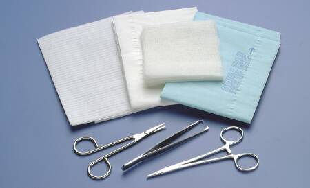 Busse Hospital Disposables  751 Laceration Tray With Instruments Sterile