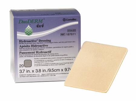 ConvaTec  187644 Hydrocolloid Dressing DuoDERM CGF 8 X 12 Inch Rectangle