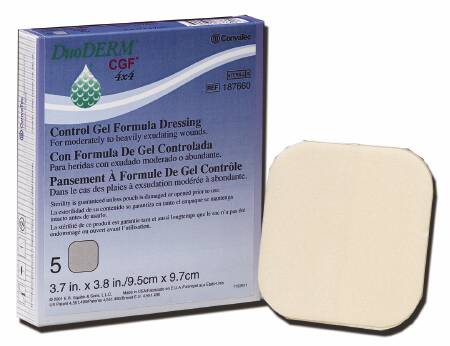 ConvaTec  187659 Hydrocolloid Dressing DuoDERM CGF 6 X 6 Inch Square