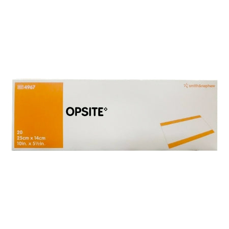 Smith & Nephew  4967 Transparent Film Dressing OpSite 5-1/2 X 10 Inch 2 Tab Delivery Rectangle Sterile