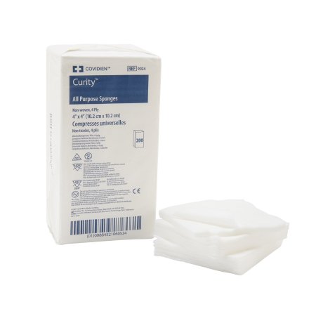 Cardinal  9024- Nonwoven Sponge Curity 4 X 4 Inch 200 per Pack NonSterile 4-Ply Square