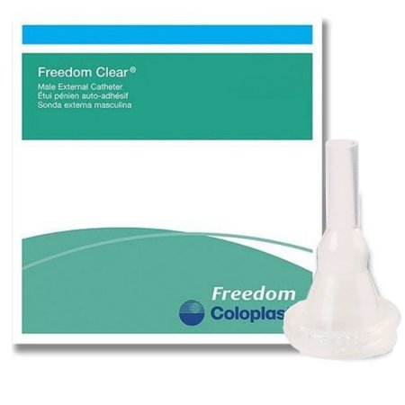 Coloplast  8000 Male External Catheter Freedom Cath Self-Adhesive Strip Latex Small