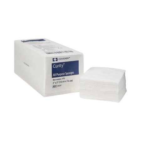 Cardinal  9023 Nonwoven Sponge Curity 3 X 3 Inch 200 per Pack NonSterile 4-Ply Square