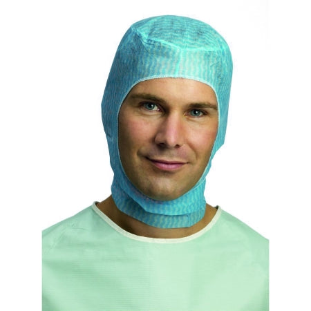 Aspen Surgical Products 1011P Surgical Hood One Size Fits Most Blue Tie Closure