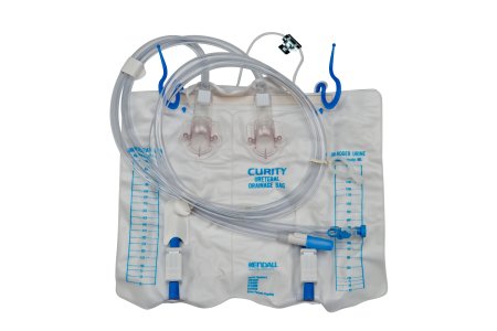 Cardinal  6261 Urinary Drain Bag Dover Without Valve NonSterile 4000 mL Vinyl