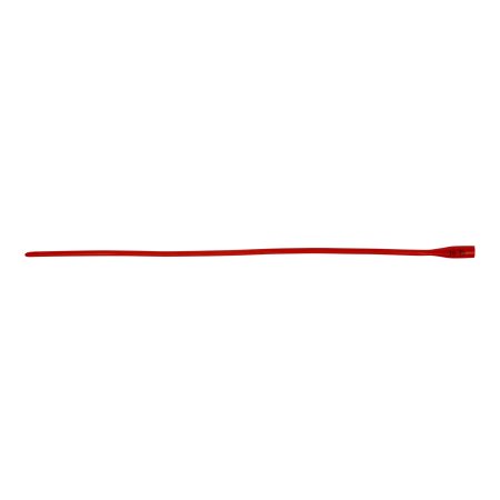 Cardinal  8887660168 Urethral Catheter Dover Robinson Tip Red Rubber 16 Fr. 16 Inch