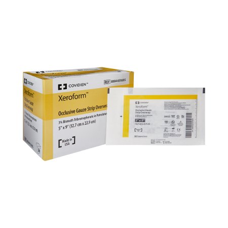 Cardinal  8884431605 Xeroform Petrolatum Impregnated Dressing Xeroform Occlusive Strip 5 X 9 Inch Sterile