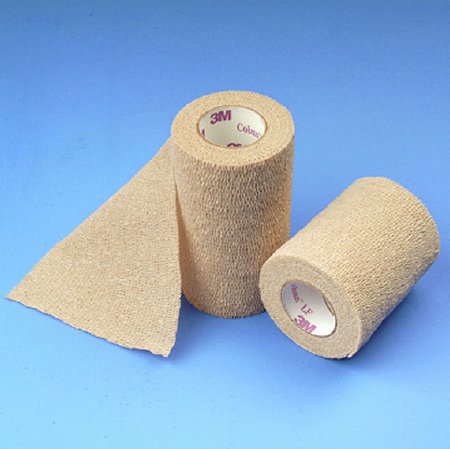 DeRoyal  30-404 Cohesive Bandage 3M Coban 4 Inch X 5 Yard Self-Adherent Closure Tan Sterile Standard Compression