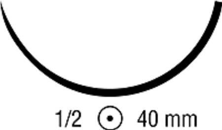 Covidien  8886628751 Absorbable Suture with Needle Maxon Polyglyconate GS -24 1/2 Circle Taper Point Needle Size 2 - 0 Monofilament