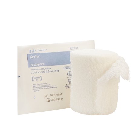 Cardinal  6725 Fluff Bandage Roll Kerlix 3-4/10 Inch X 3-6/10 Yard 1 per Pouch Sterile 6-Ply Roll Shape